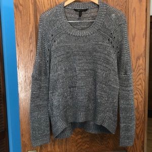 Bcbgmaxazaria grey distressed sweater small